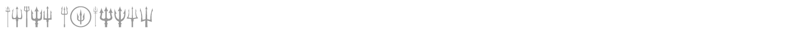 Black Trident font preview